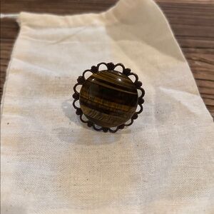 Vintage Style Brown Ring